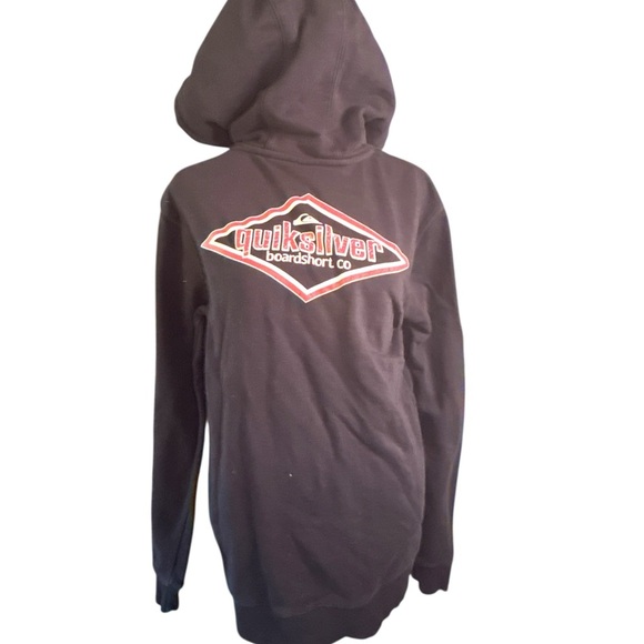 Quiksilver Black Zip-Up Hoodie - Picture 3 of 4